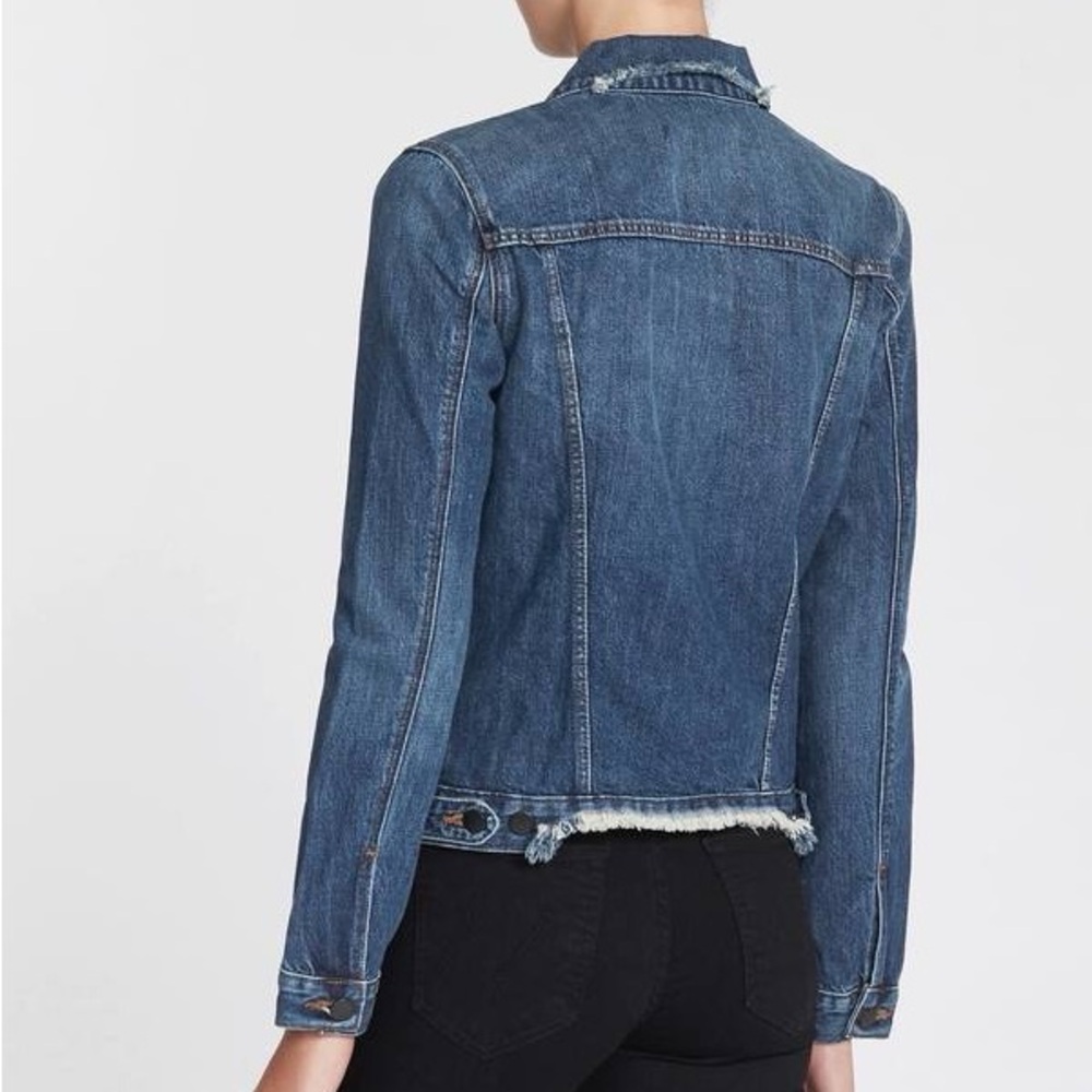 J Brand Distressed Denim Slim Jacket